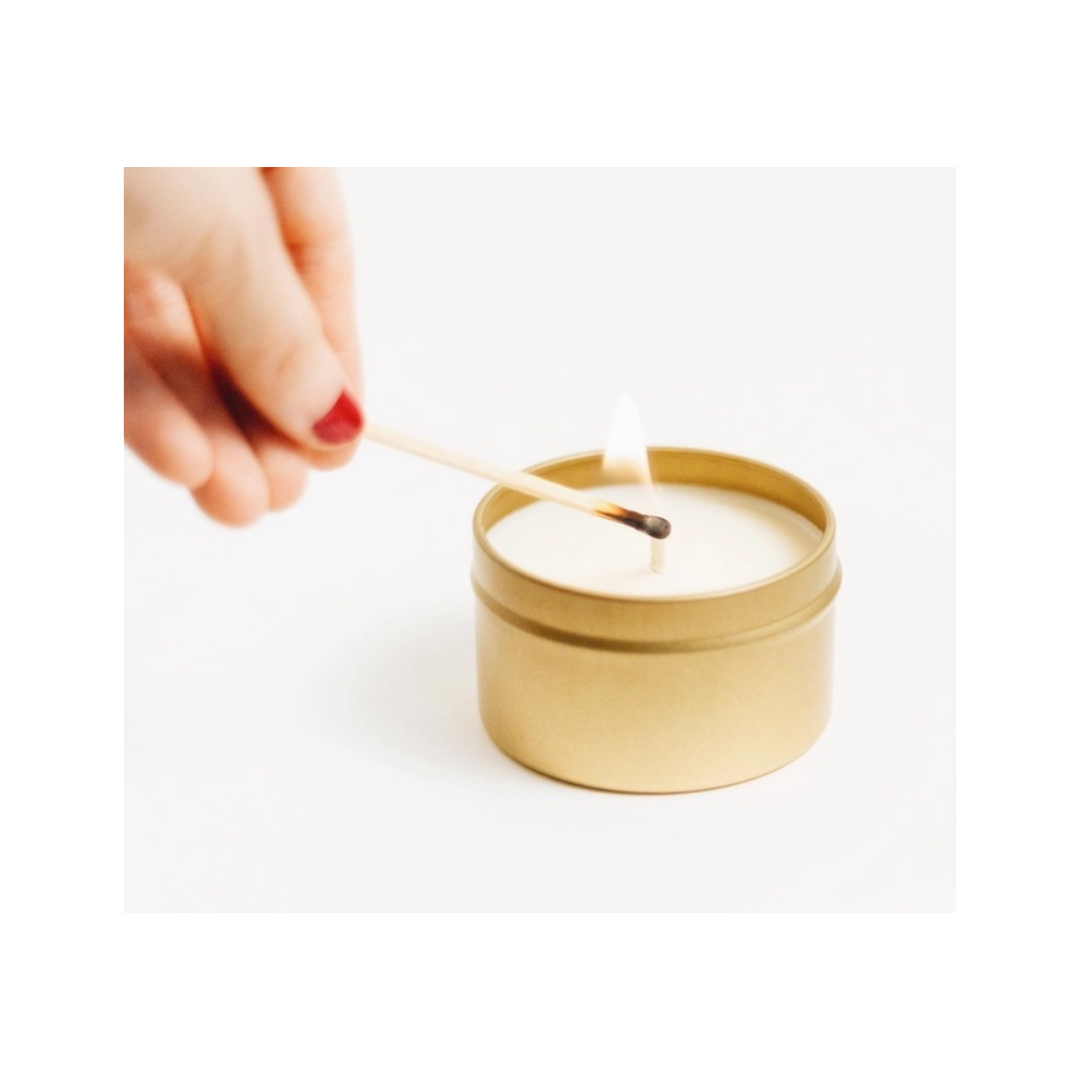 Slow North Travel Tin Candle in Orange + Clove